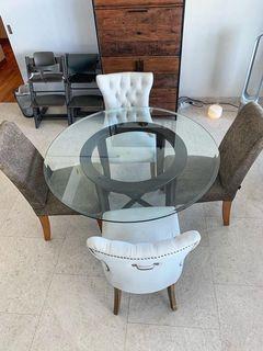 Crate And Barrell Dining Table Furniture Carousell Singapore