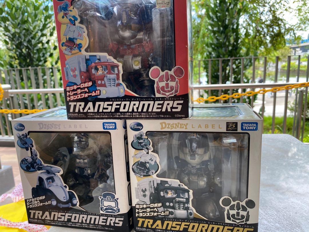 Disney Label 25th Anniversary Takara Tomy Special Edition Transformers Mickey Mouse Donald Duck Hobbies Toys Toys Games On Carousell