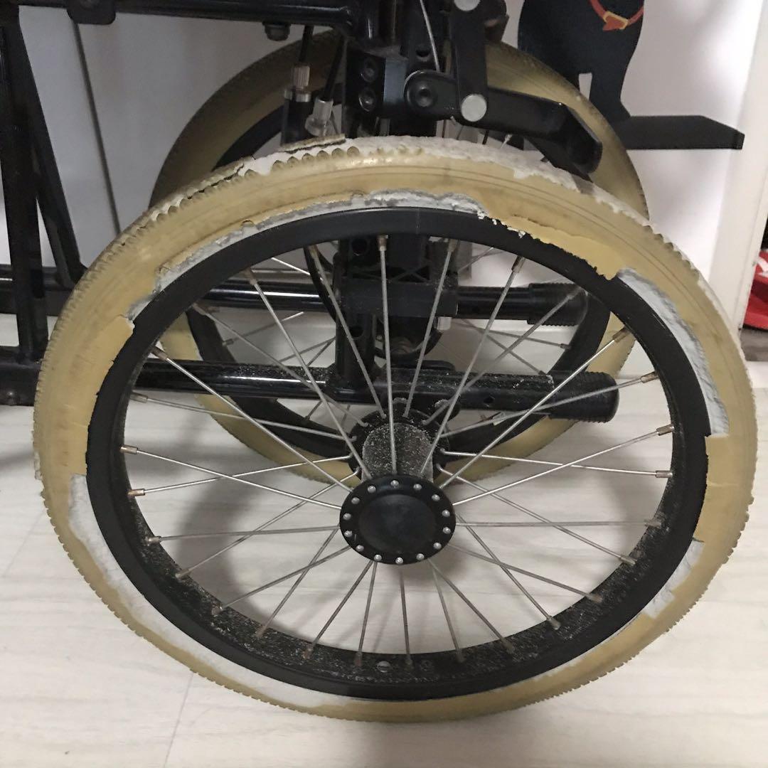 Donation of unwanted wheelchair to us with broken tyre tire wheel or