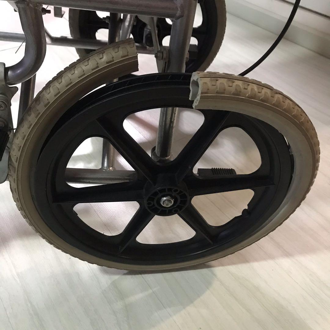 Donation of unwanted wheelchair to us with broken tyre tire wheel or