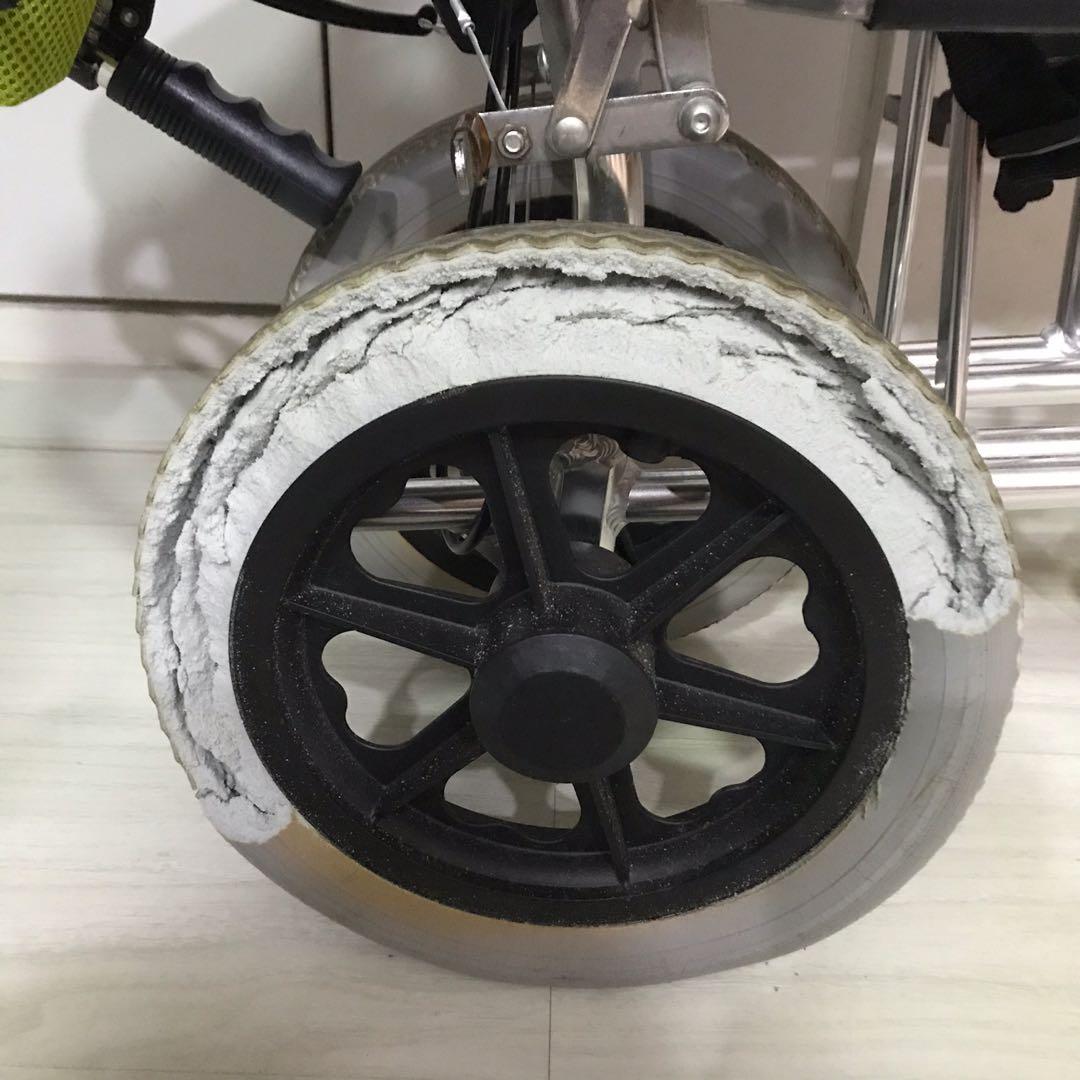 Donation of unwanted wheelchair to us with broken tyre tire wheel or