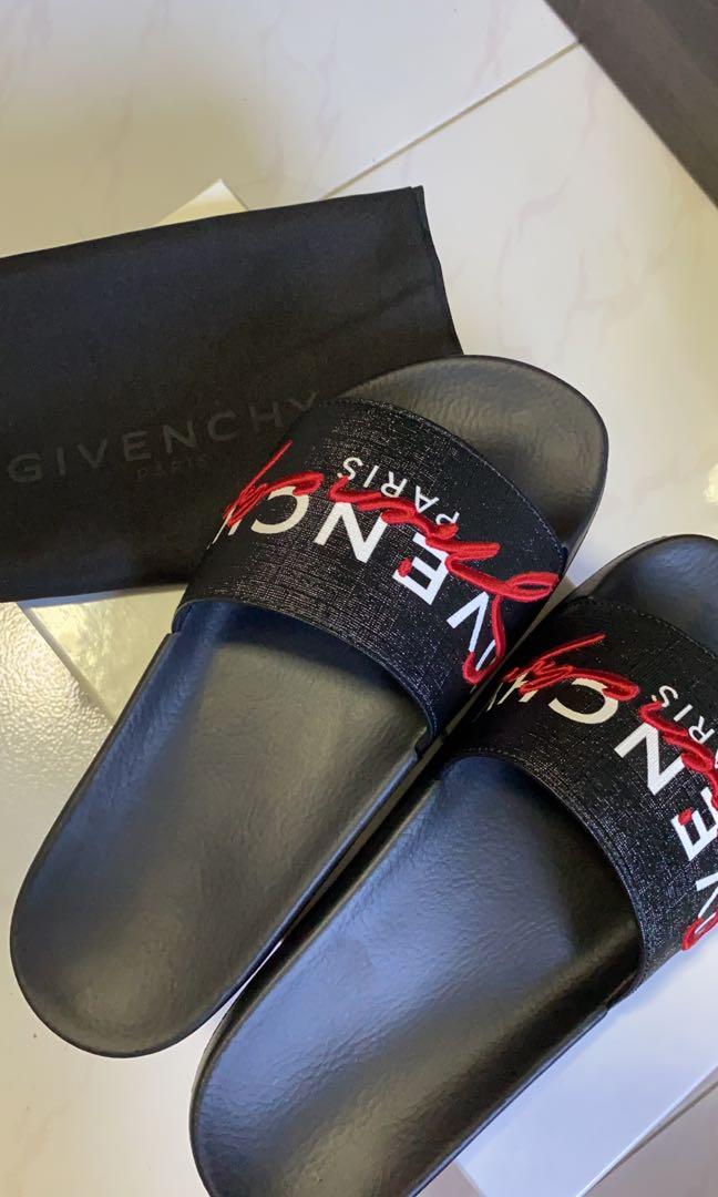 Givenchy embroidered slides shop
