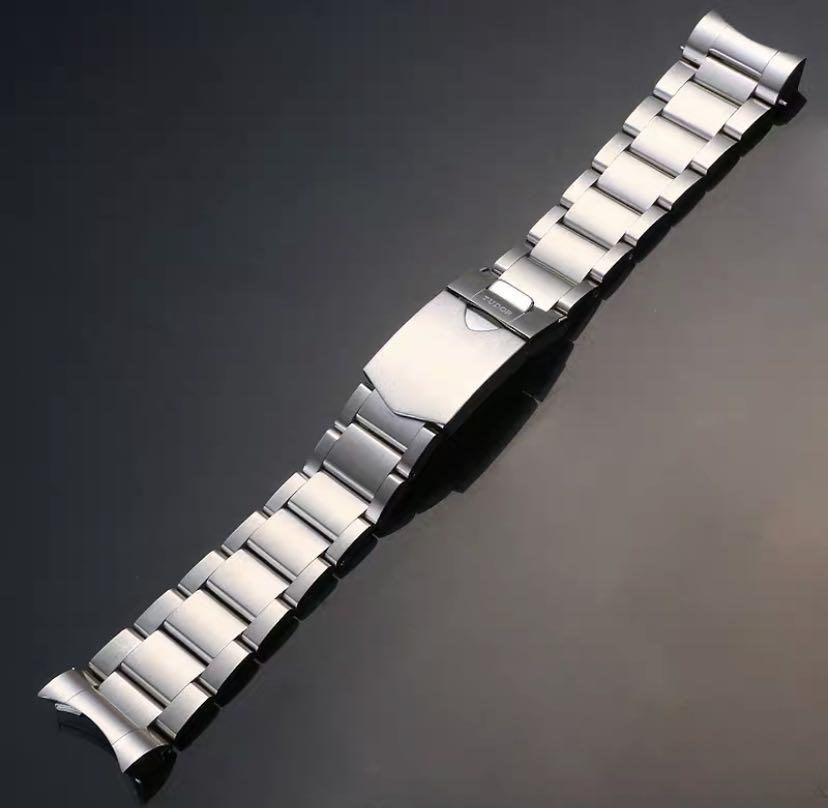 Oyster Style Watch Strap With Polished or Brushed Center Links in 18mm or  20mm - Etsy