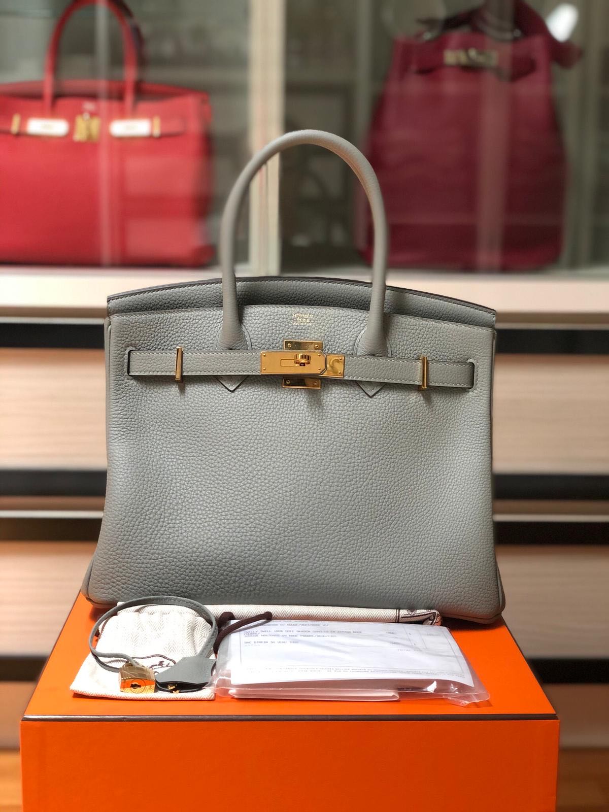 Hermès - Birkin 30 Gris Mouette Togo Handbag - Catawiki