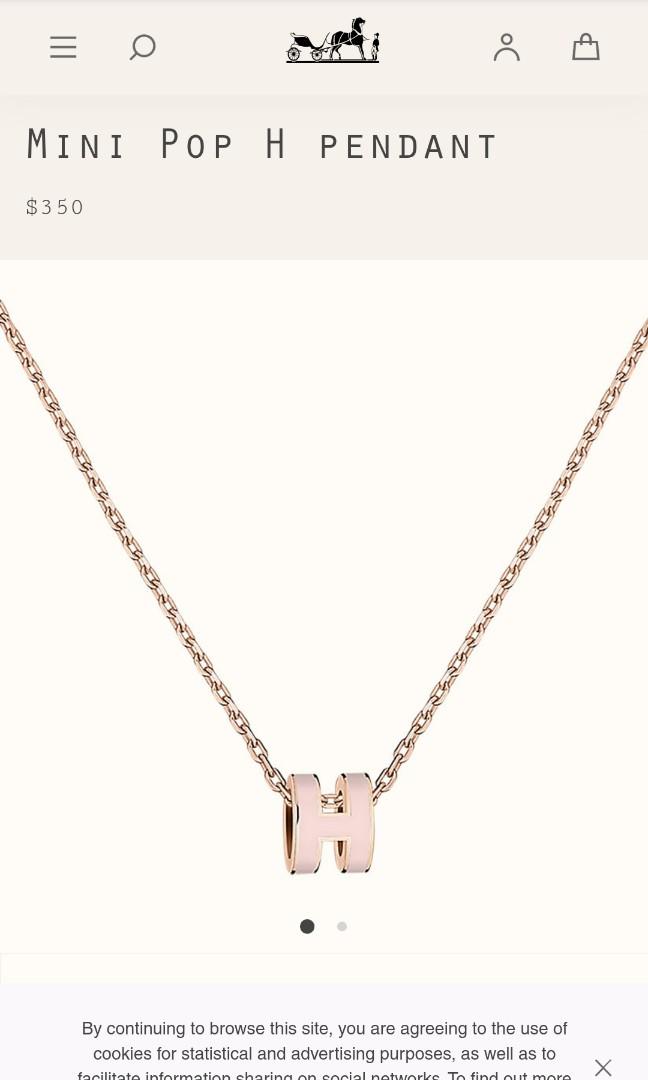 Hermes pop h necklace singapore Clearance