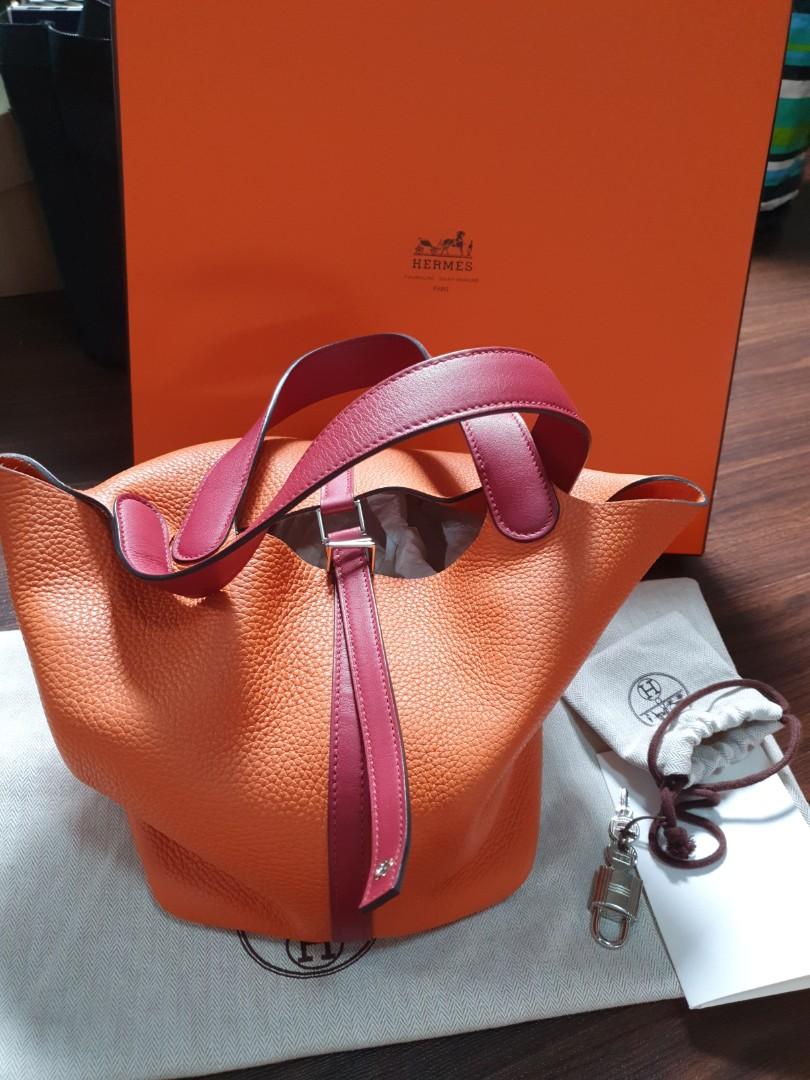 hermes picotin rouge grenat