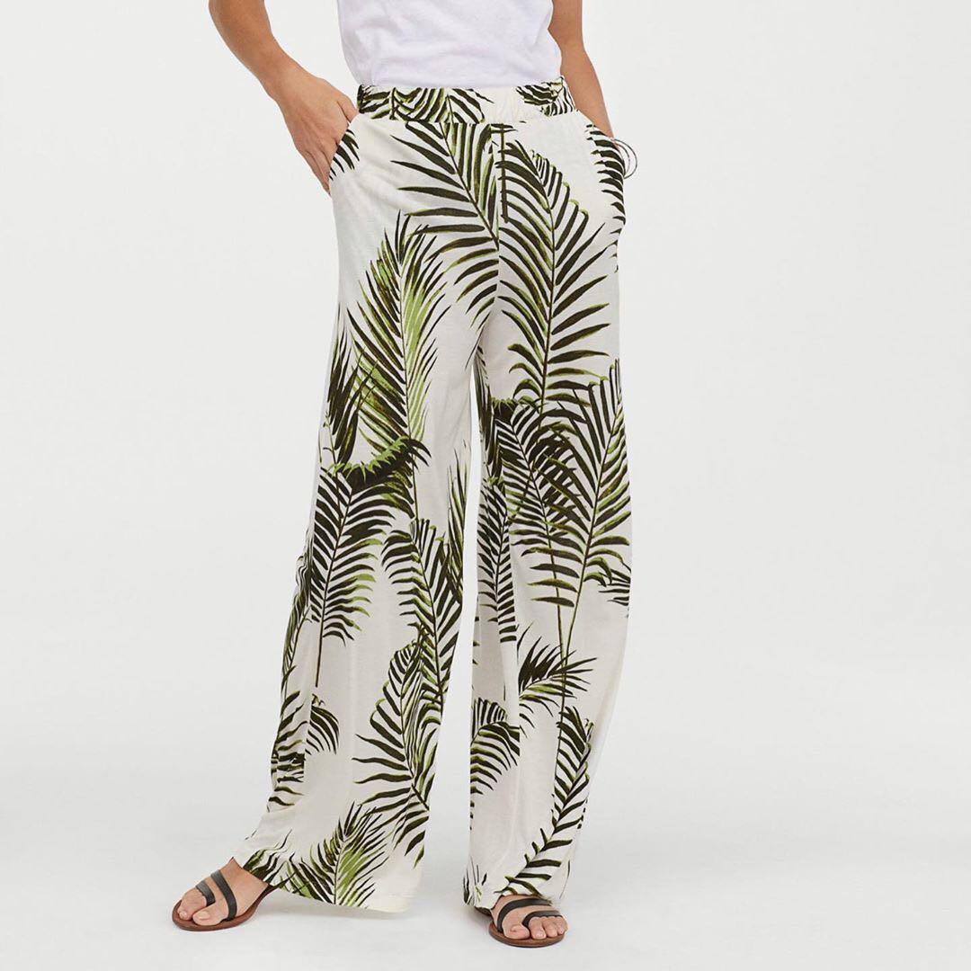 H&m wide online cut jersey pants