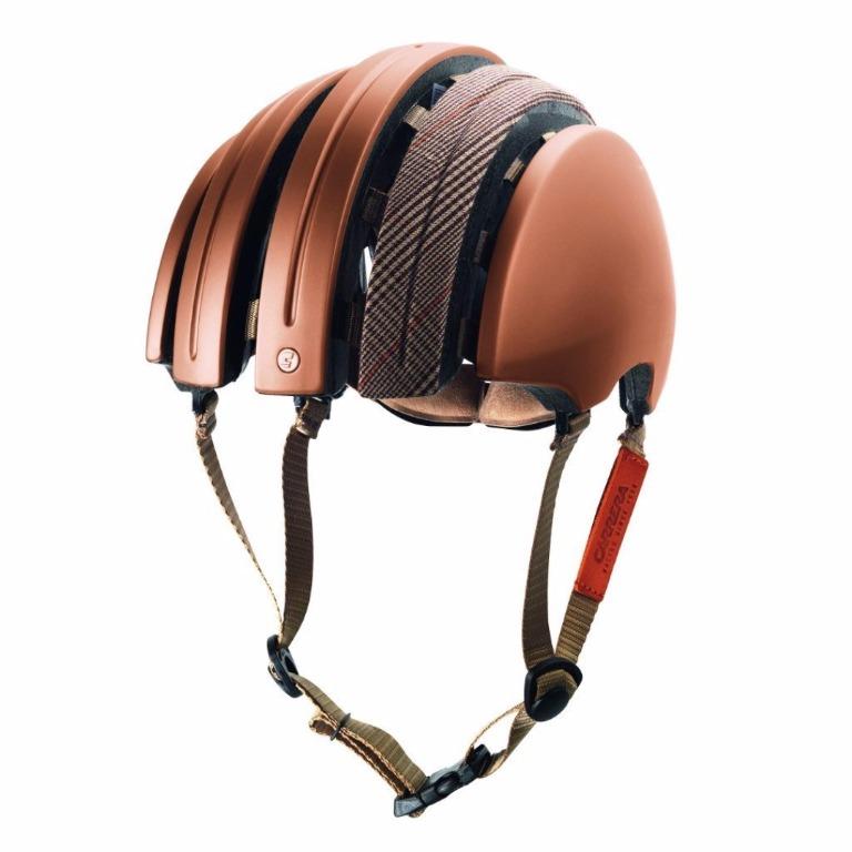Nav Brooks Foldable Bicycle Bike Helmet Carrera Collaboration With Fabric Cover Size Small Medium Large X Large Xx Large On Bicycles Pmds Parts Accessories On Carousell