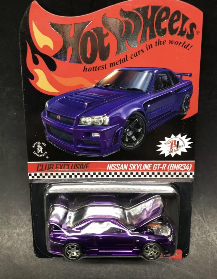 Hot Wheels RLC Nissan Skyline GT-R (R34) Spectraflame Purple ...