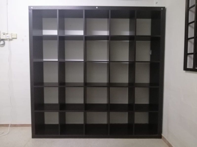 IKEA Book Shelves/ Display with Table Attached, Furniture