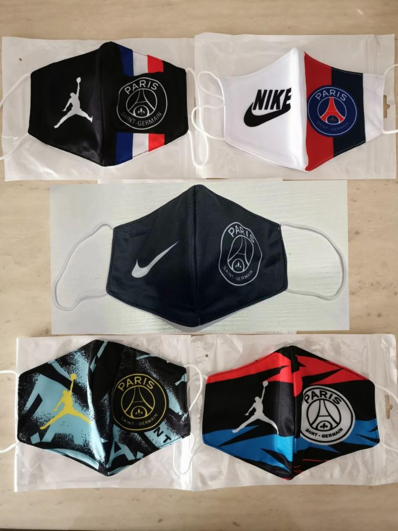 Instock Psg Soccer Jersey Face Mask Paris Saint Germain Sports Sports Apparel On Carousell