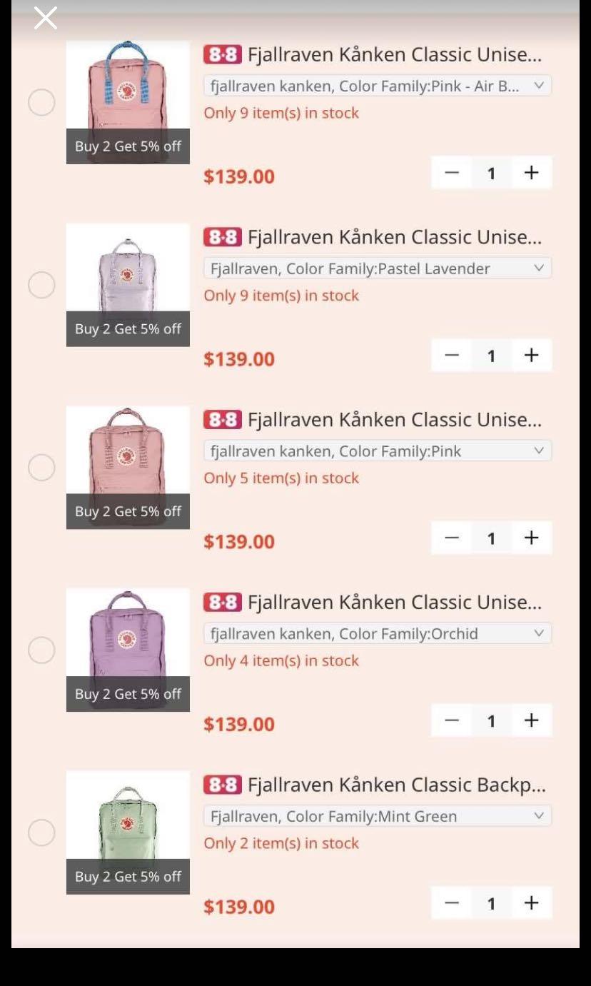 Fjallraven kanken lazada sales