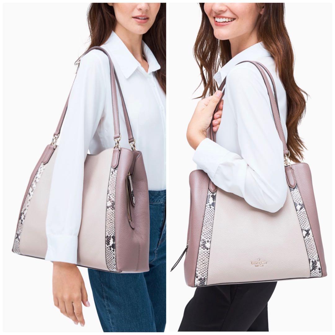 Jackson large triple clearance compartment shoulder tote