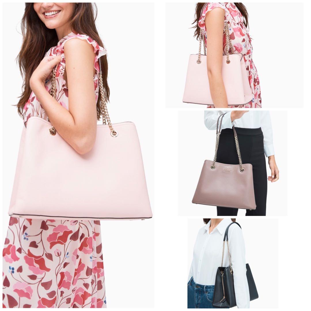 chain handle tote