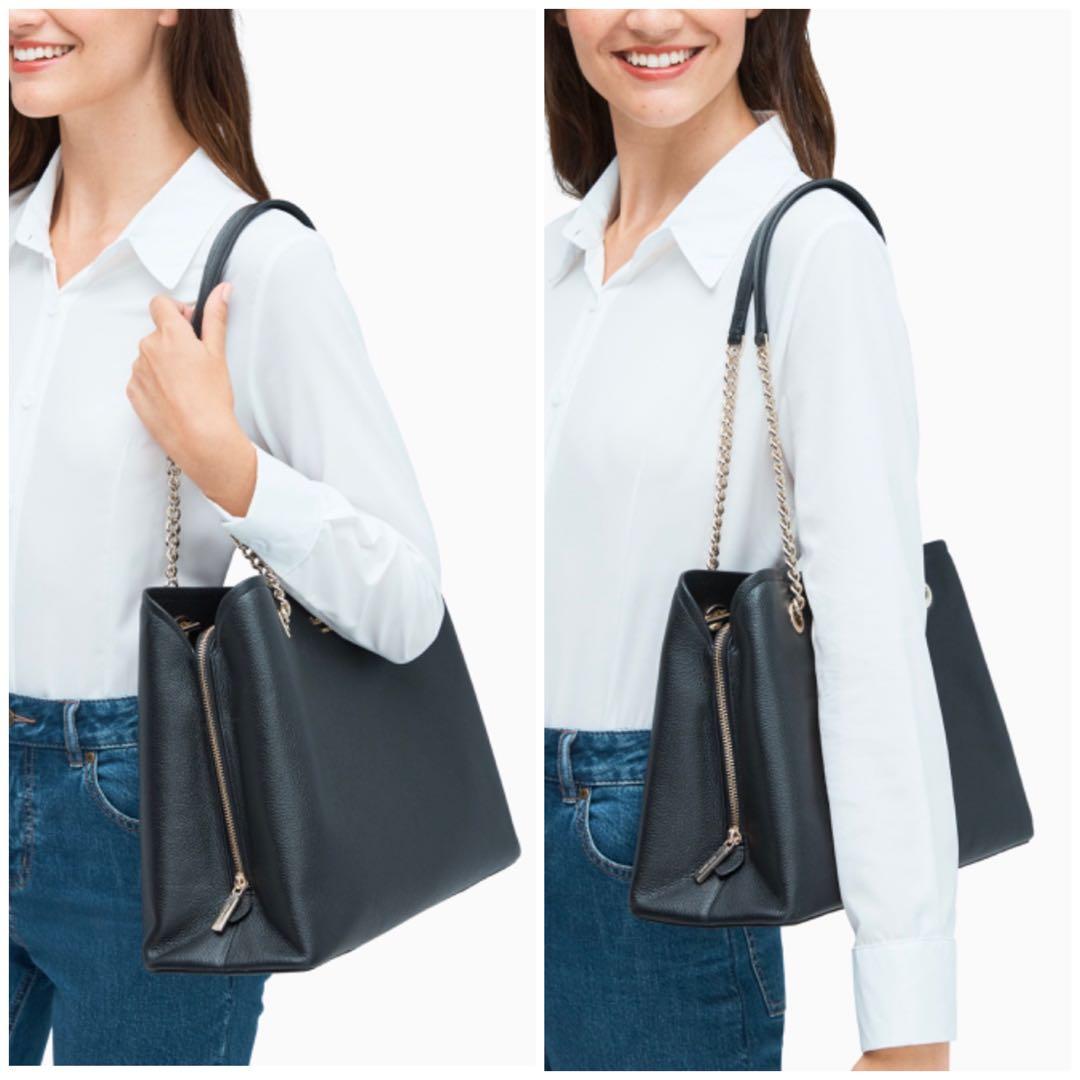 kate spade jordyn large chain handle tote