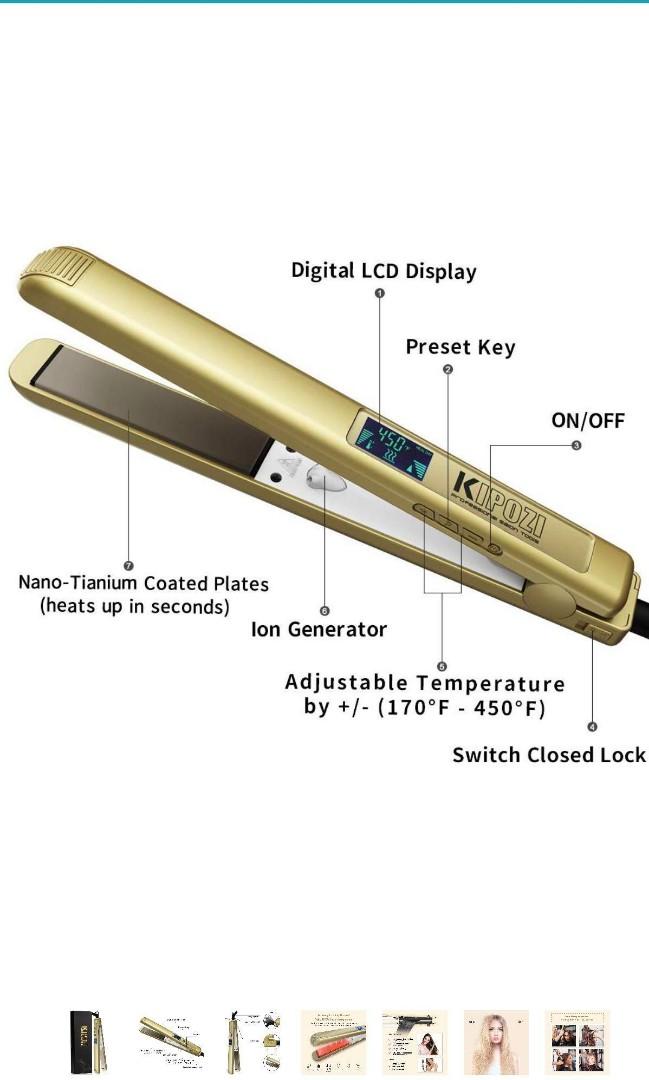 Kipozi nano titanium flat iron discount