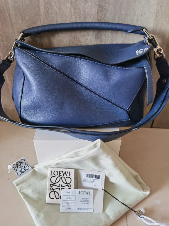 Loewe blue puzzle bag store