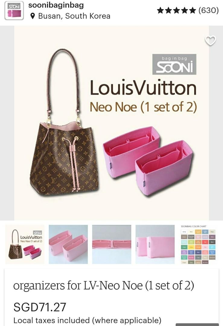 Bag Organizer for Louis Vuitton Neo Noe (Set of 2)