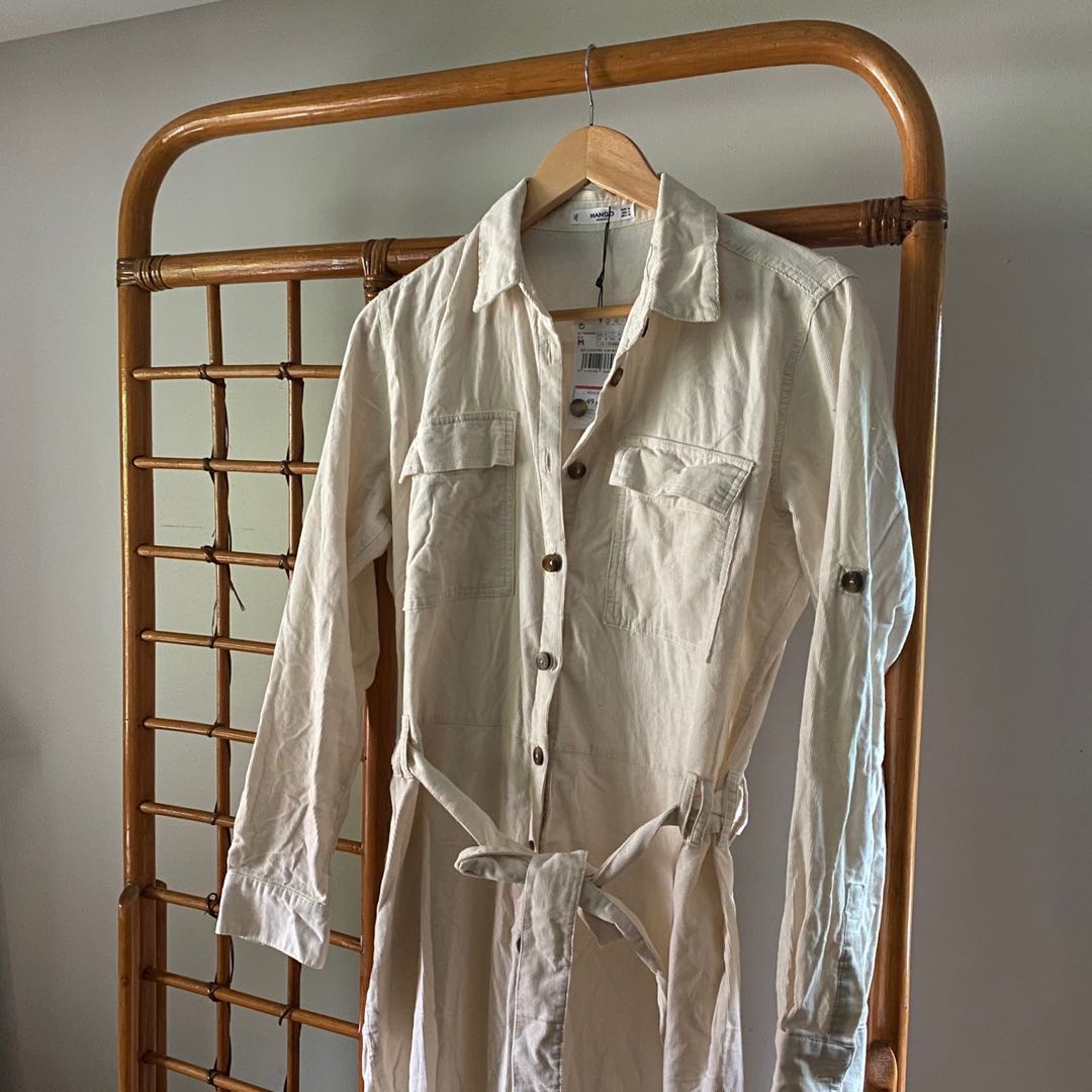 Mango corduroy jumpsuit store