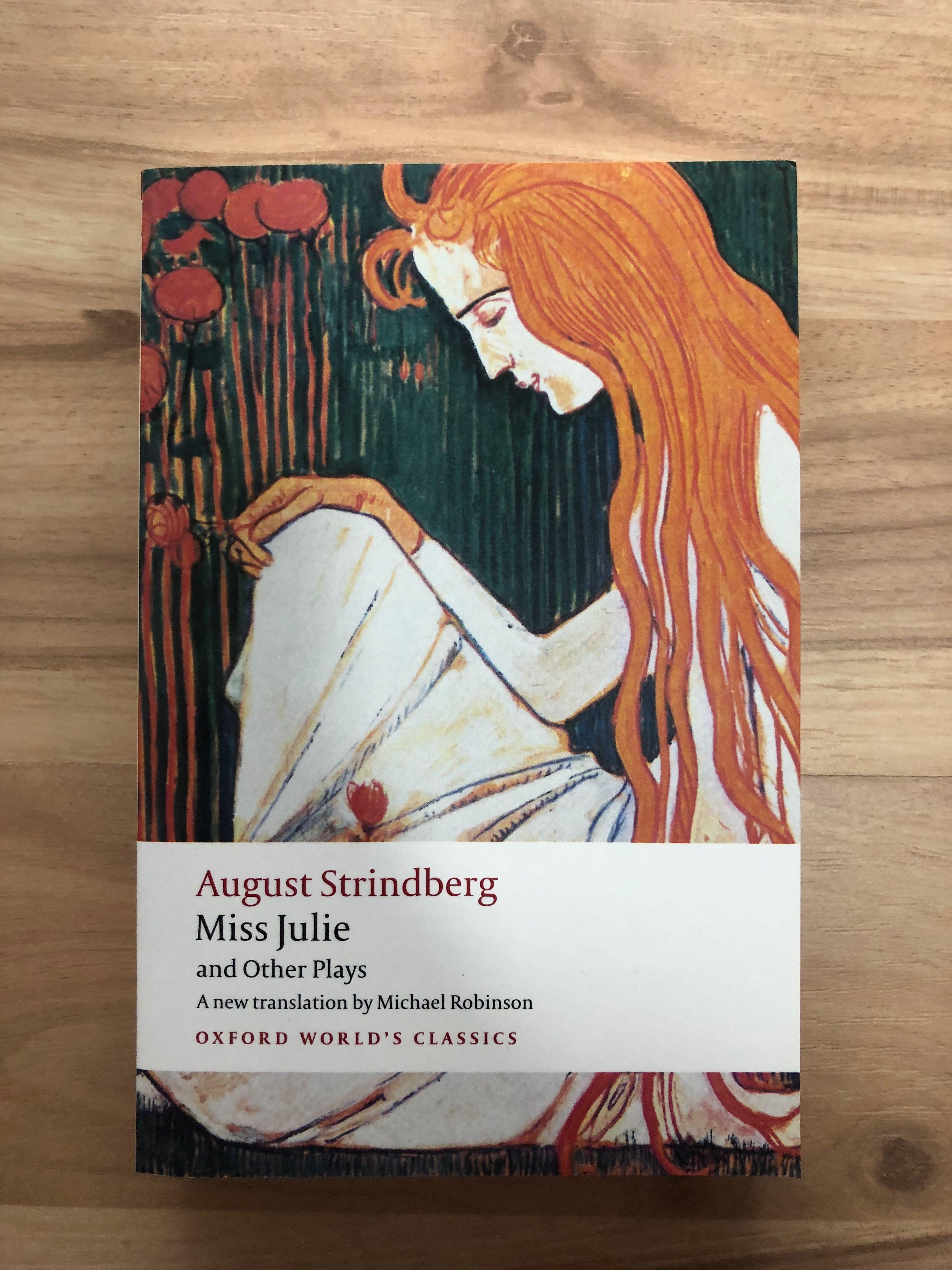 Miss Julie And Other Plays By August Strindberg Books Stationery Fiction On Carousell
