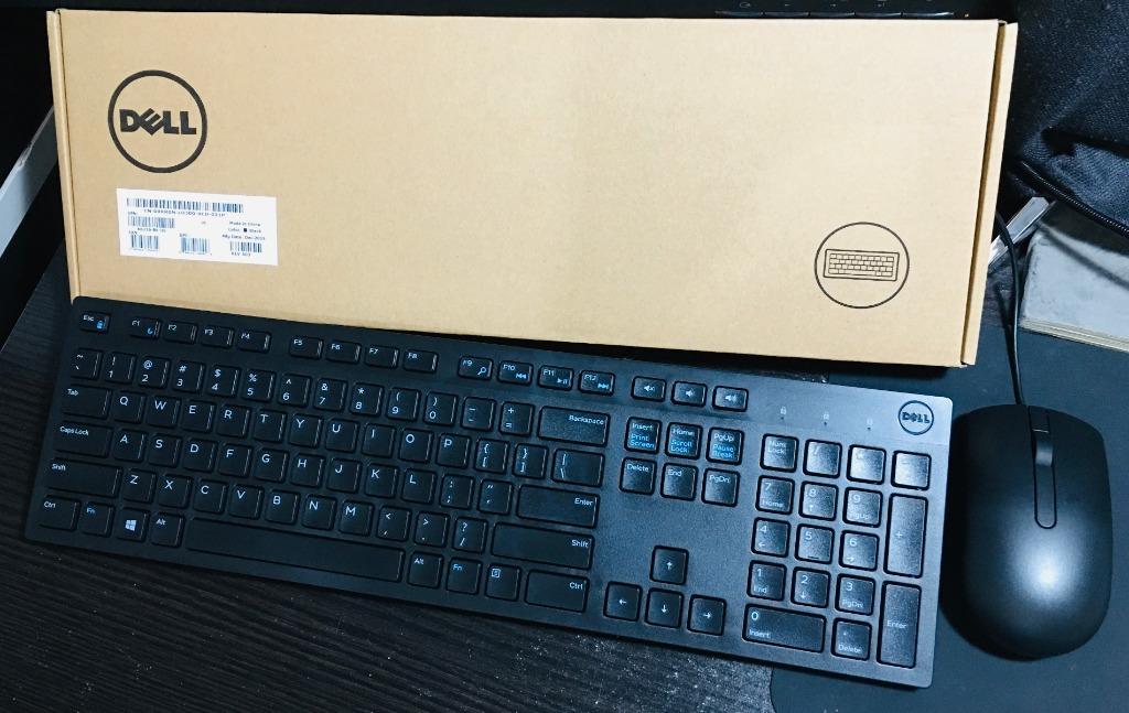 NEW Dell Computer Keyboard (FLAT KEYS) and Mouse bundle/set