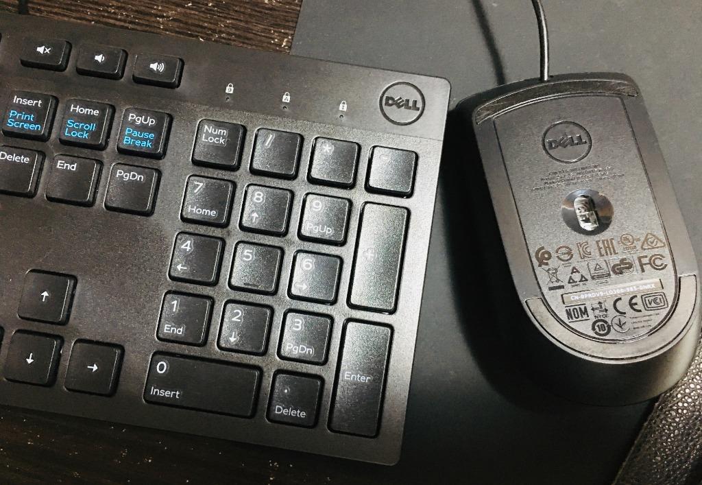 NEW Dell Computer Keyboard (FLAT KEYS) and Mouse bundle/set