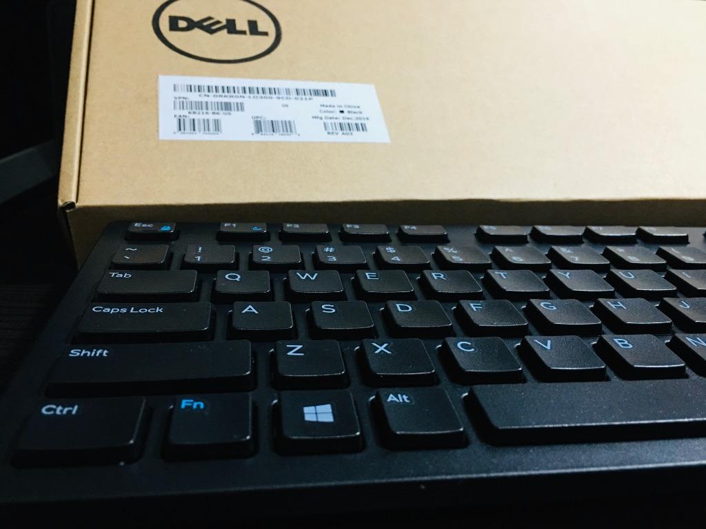 NEW Dell Computer Keyboard (FLAT KEYS) and Mouse bundle/set