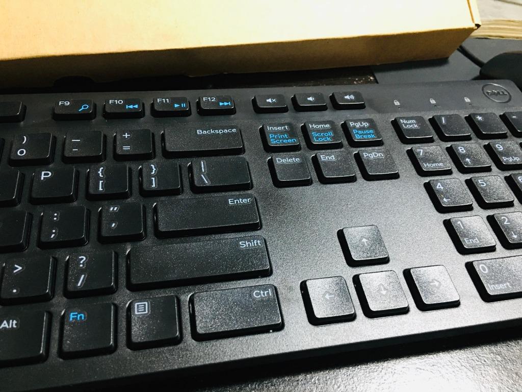 NEW Dell Computer Keyboard (FLAT KEYS) and Mouse bundle/set