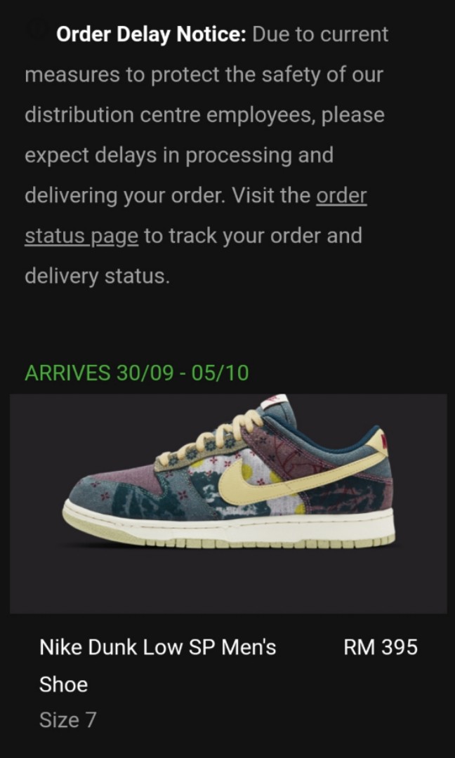 track nike id order