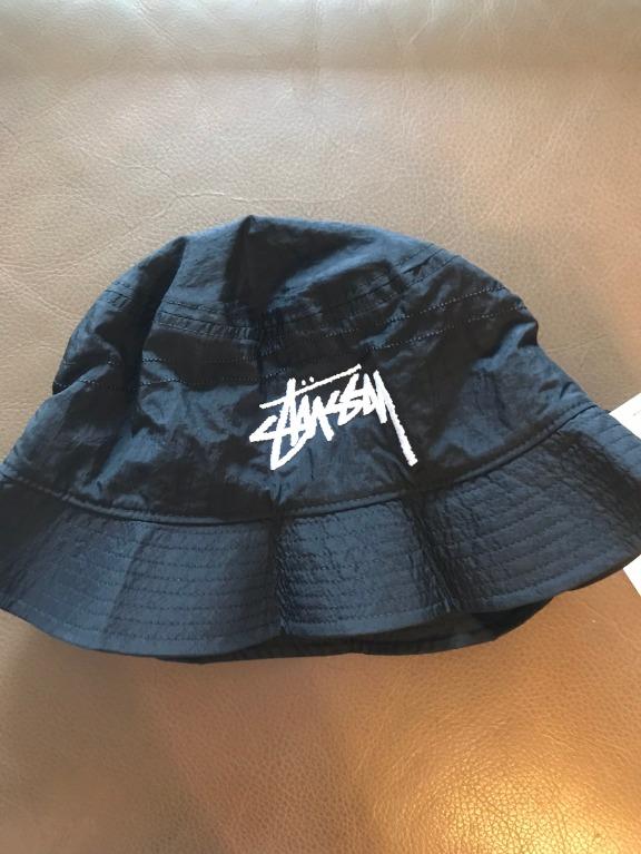 Nike x Stussy Bucket Hat Habanero Black 漁夫帽M/L 現貨黑色, 他的