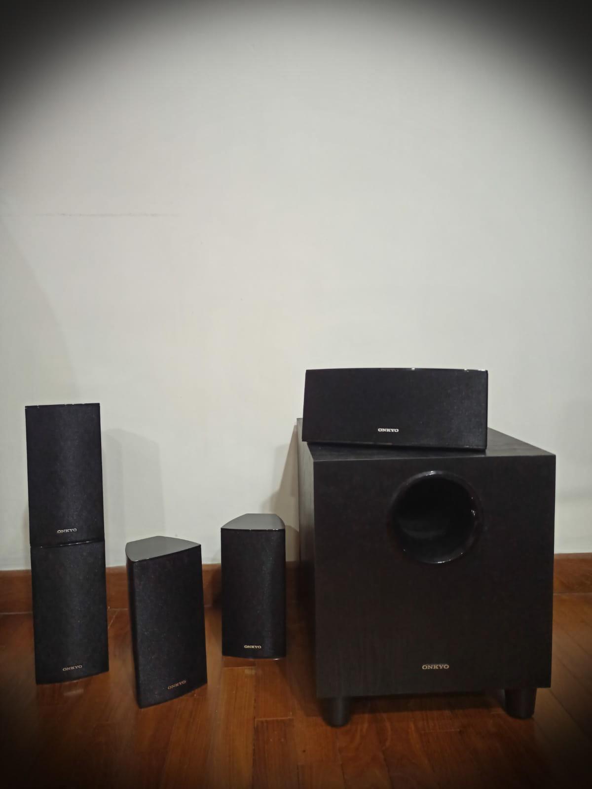 Onkyo HTR393 5.1 Channel Home Theater Receiver & Speaker System, Audio