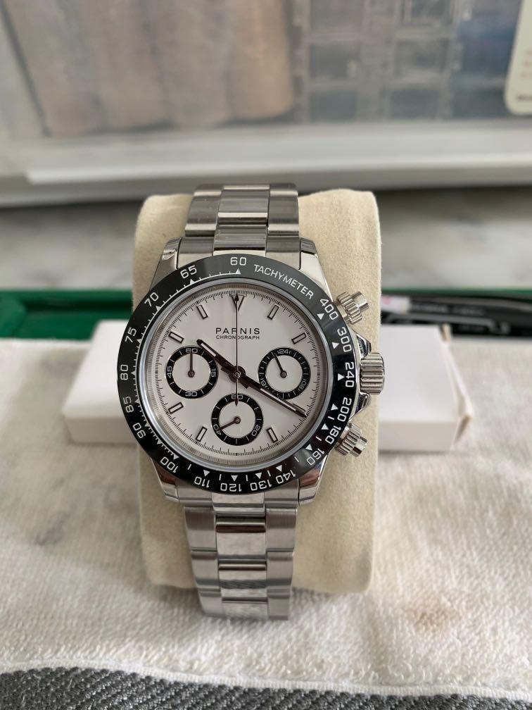 38.5mm Parnis men s quartz watch Daytona looks Luxury Watches on Carousell