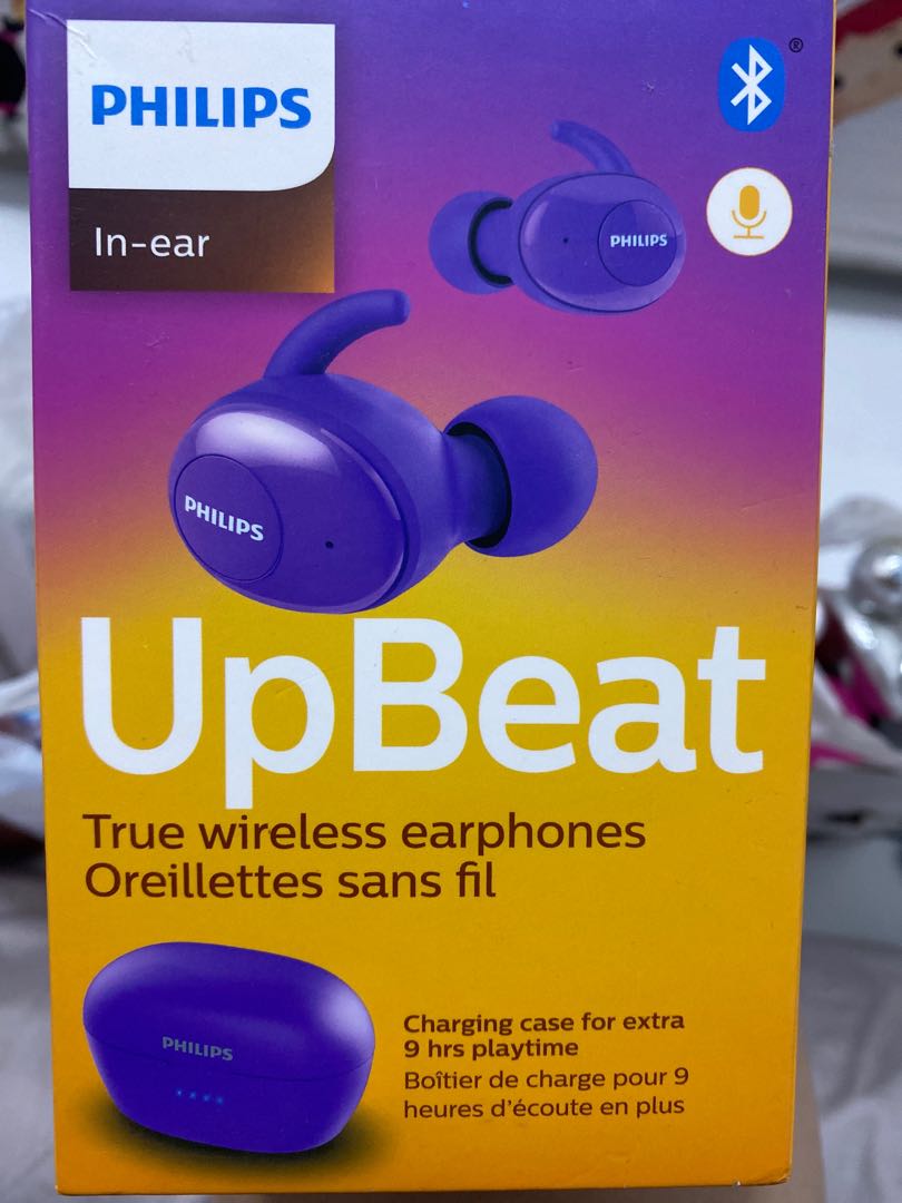 philips upbeat in ear true wireless headphones