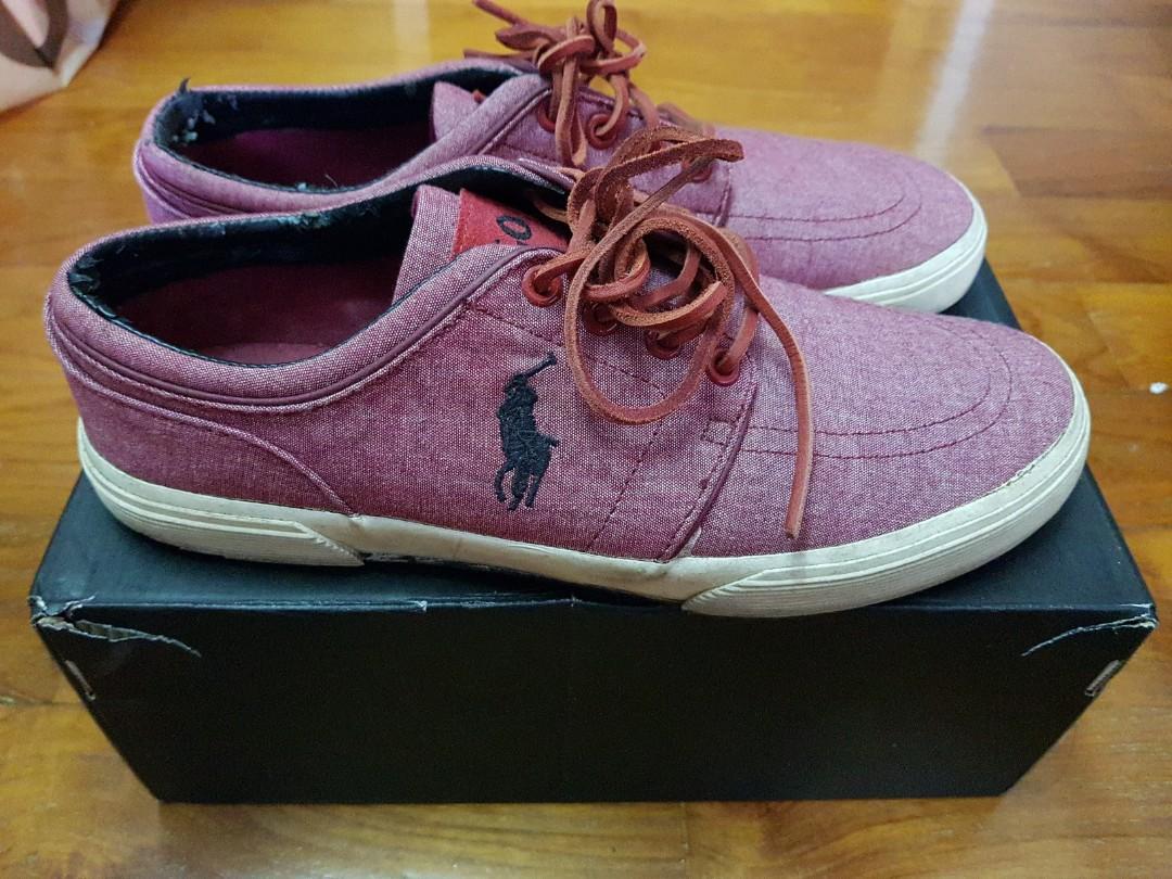 Polo ralph lauren men's faxon low sneaker hot sale