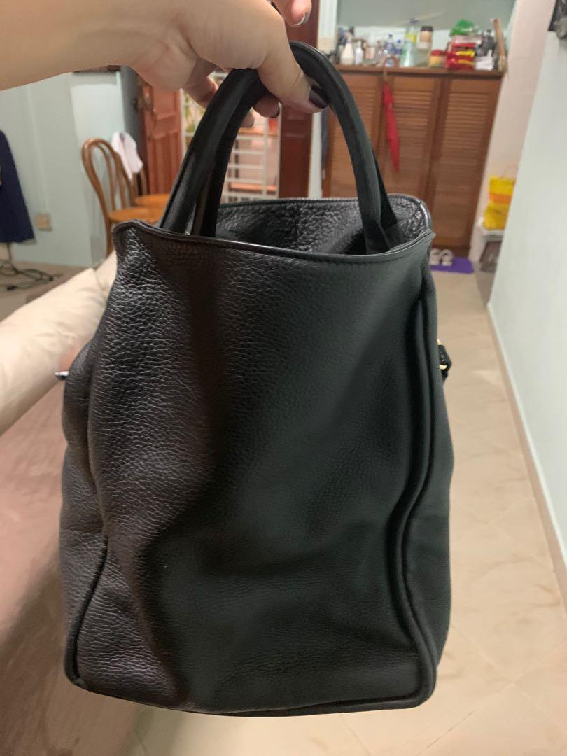 Pre Loved A Esque Basket Midi Black