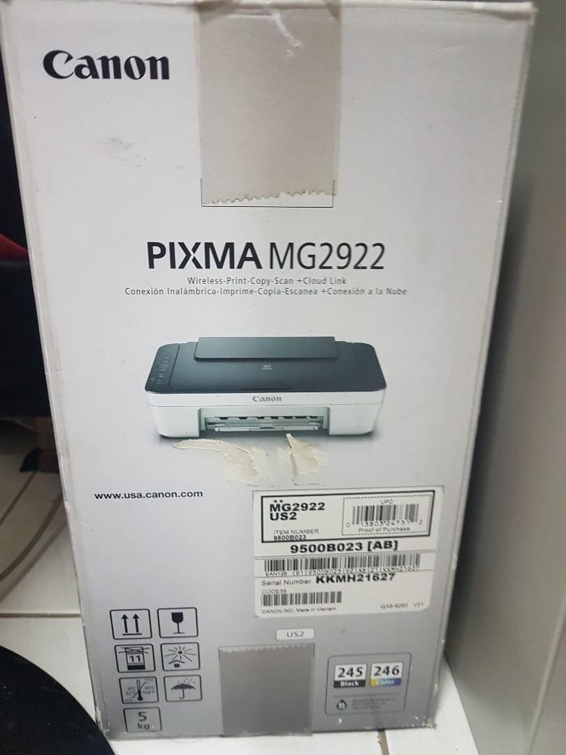 Canon store pixma mg2922