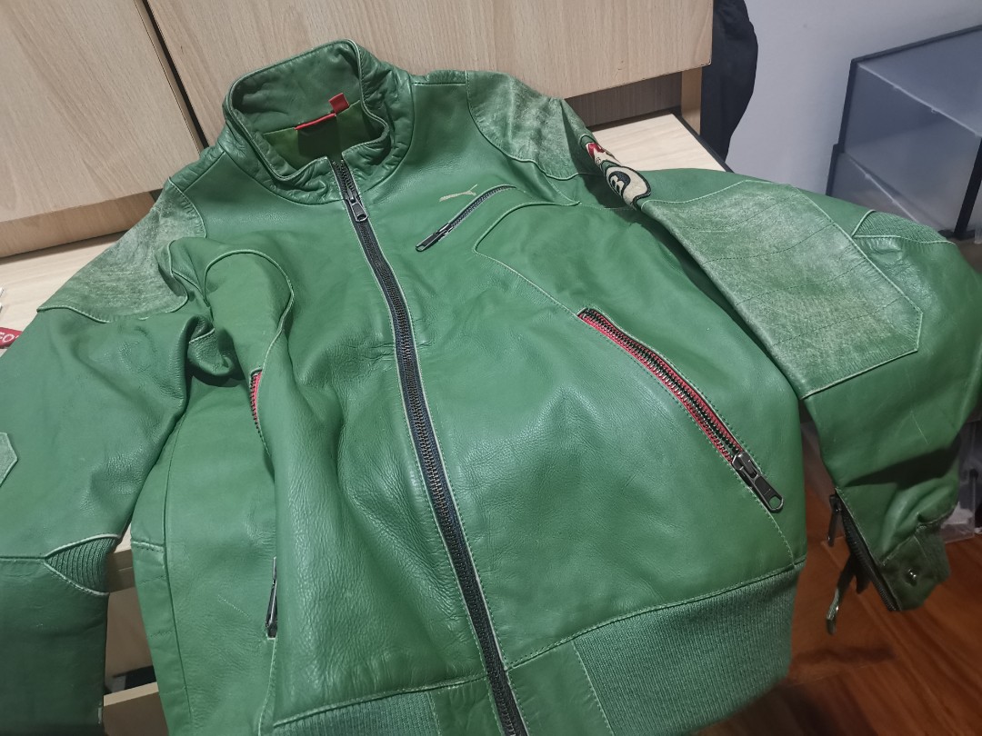 puma leather jacket
