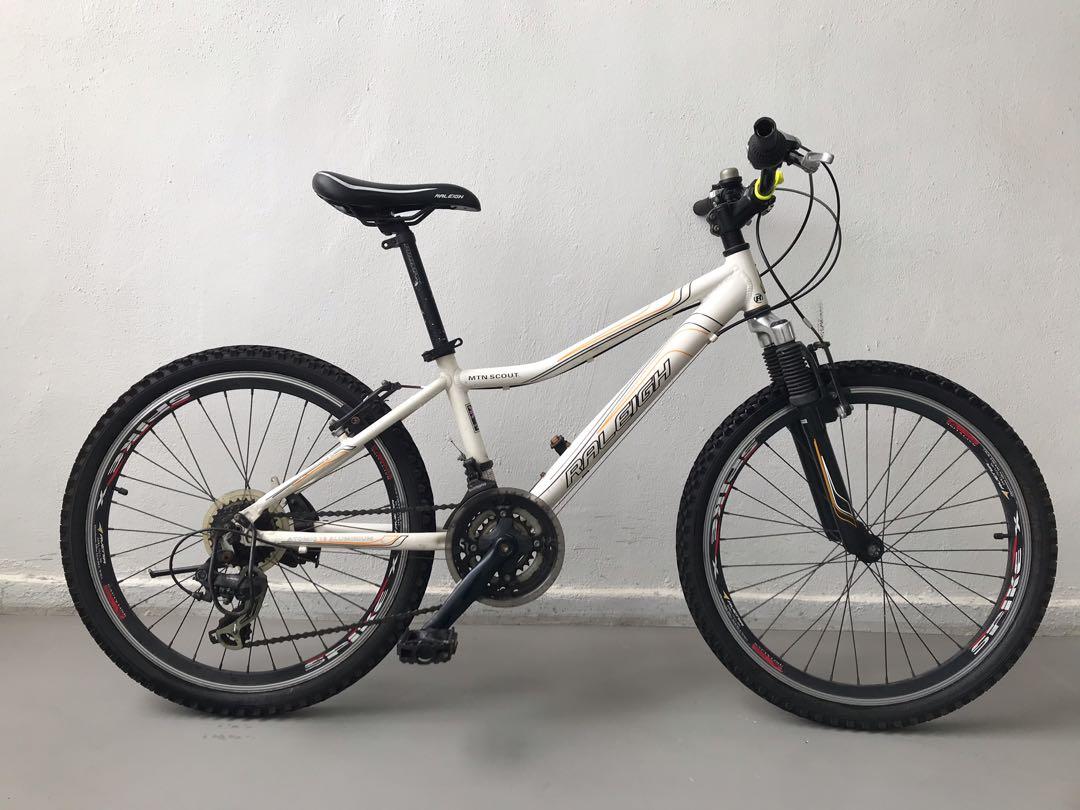 Raleigh mtn scout on sale 24 mountain bike