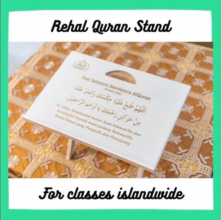 Rehal Table Stand For Quran Black Brown White Vintage Collectibles Religious Items On Carousell