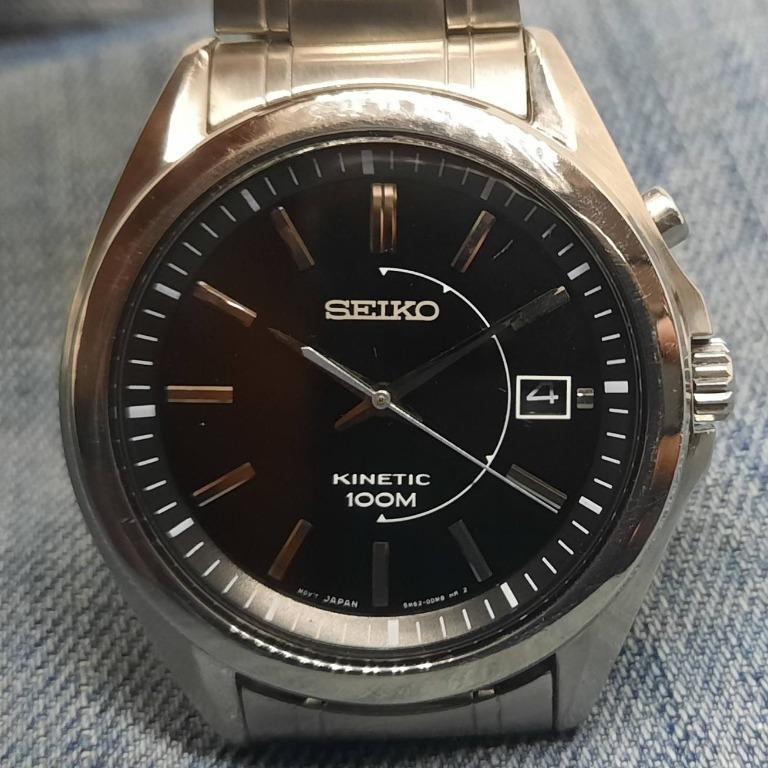 Seiko Kinetic 5M62-0CW0 100 Meters Automatic Men's Watch, Women's Fashion,  Watches & Accessories, Watches on Carousell