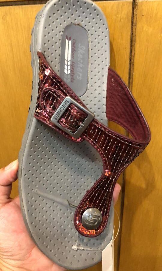 skechers slip on sandals