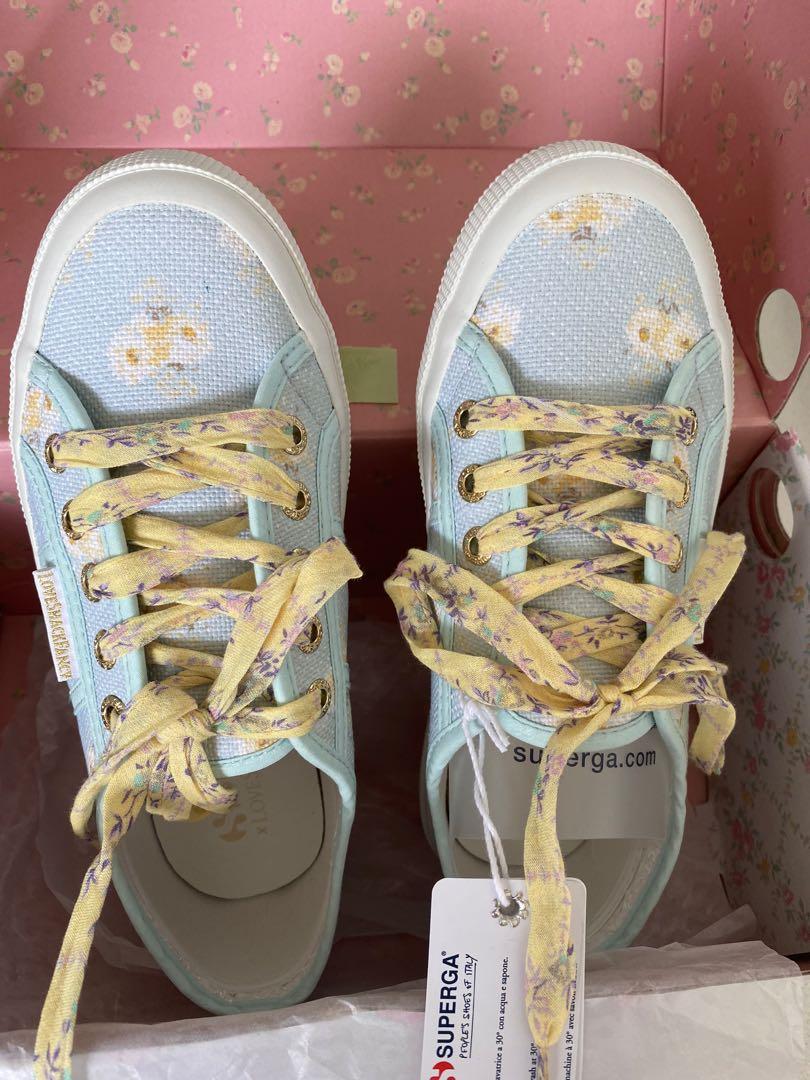 Superga x Love Shack Fancy 2750 in Blue bird Women s Fashion