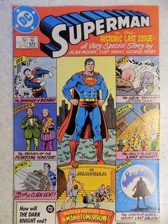 Superman (1939 1st Series) # 423 Classic story by Alan Moore "Whatever Happened to the Man Tomorrow"