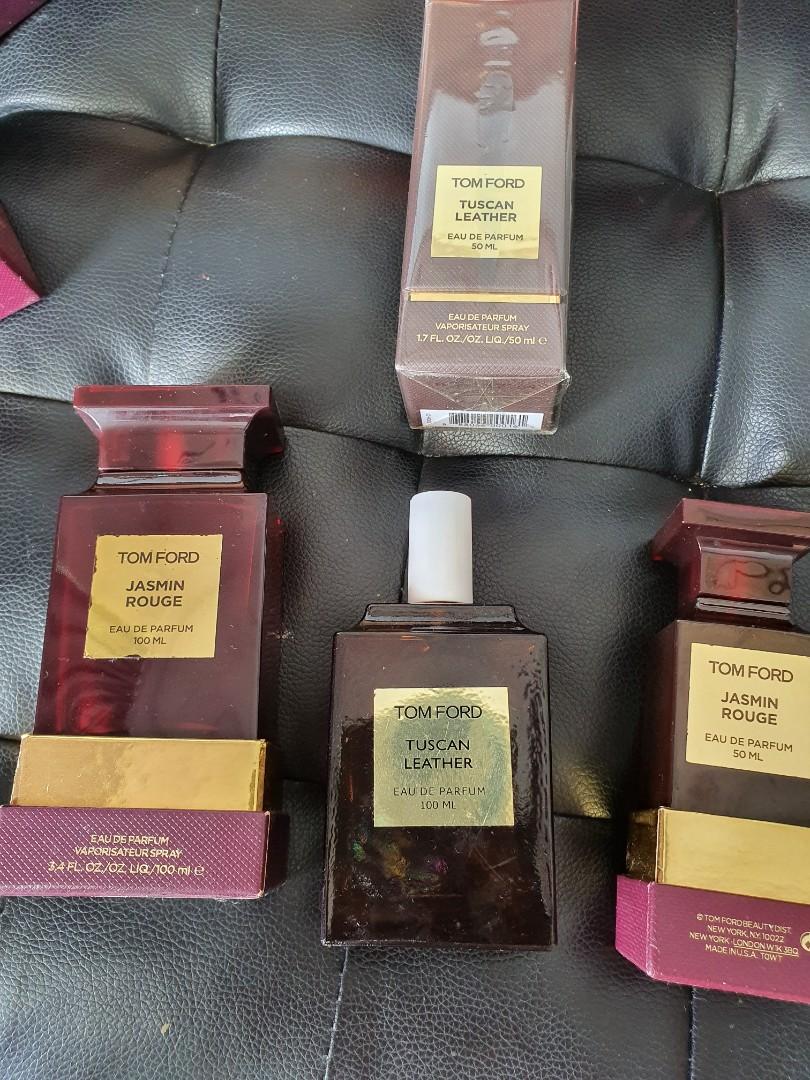 Tom ford Perfumes tuscan leather jasmin rouge, Beauty & Personal Care,  Fragrance & Deodorants on Carousell