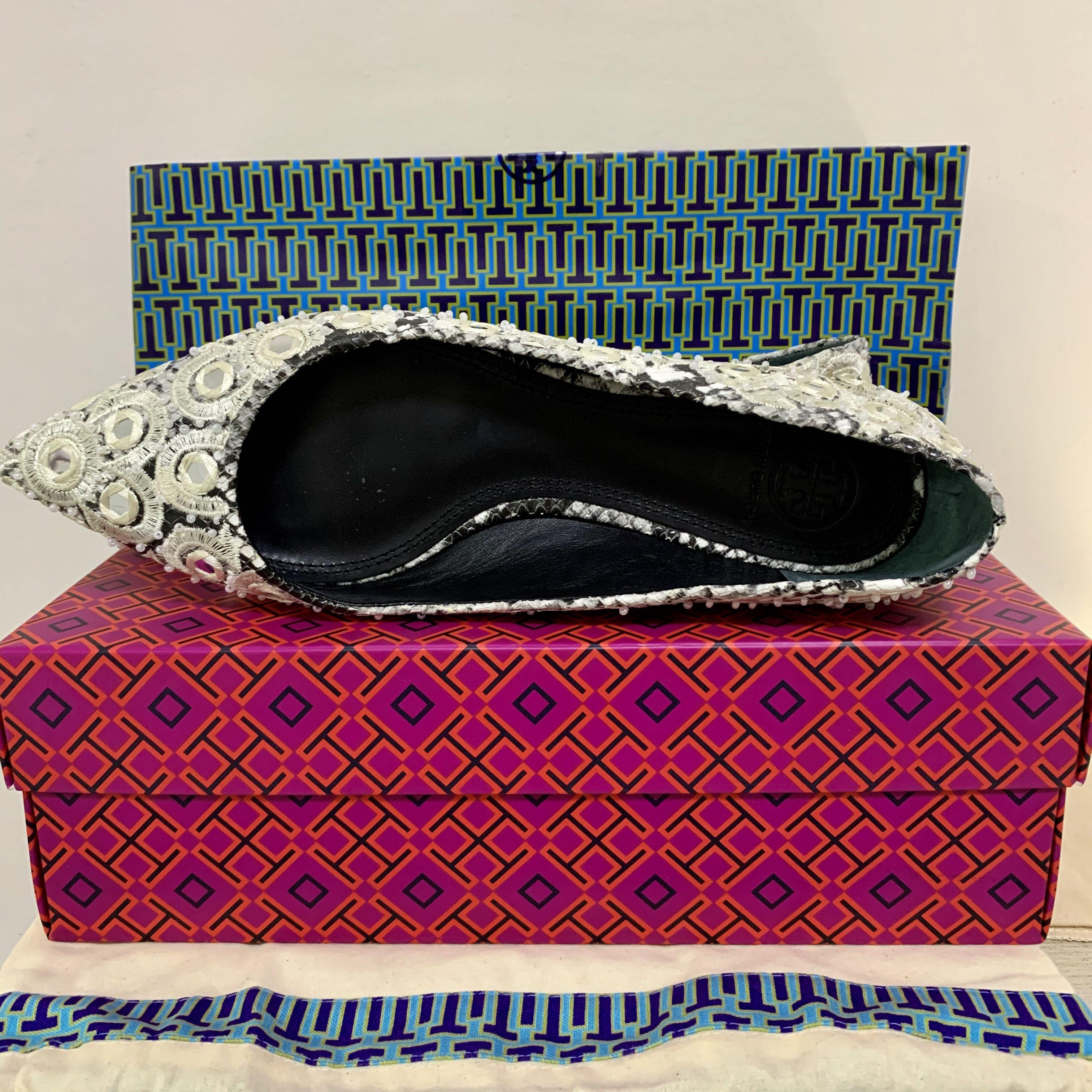 Tory burch yasmin flat clearance