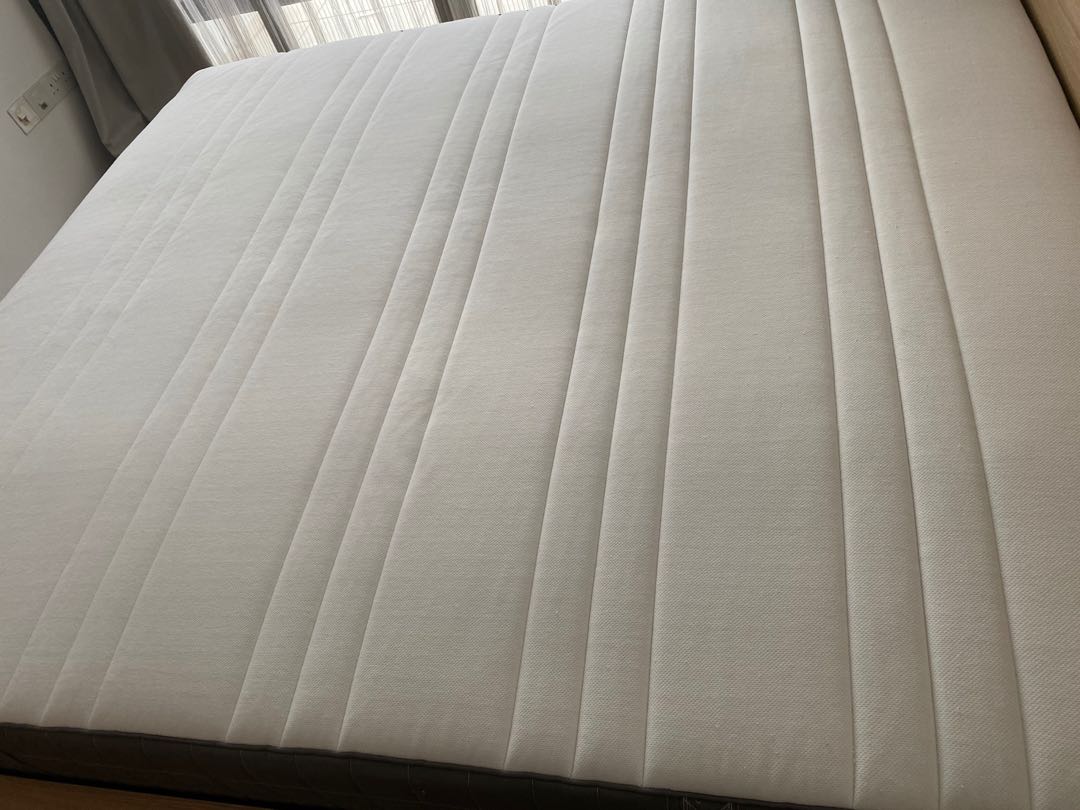 Used Ikea Hovag Mattress (King size), Furniture & Home Living