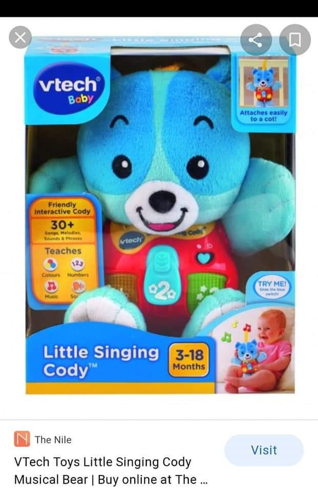 Vtech cora cuddle and sing discount