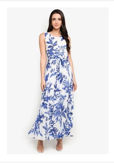 wallis blue floral dress