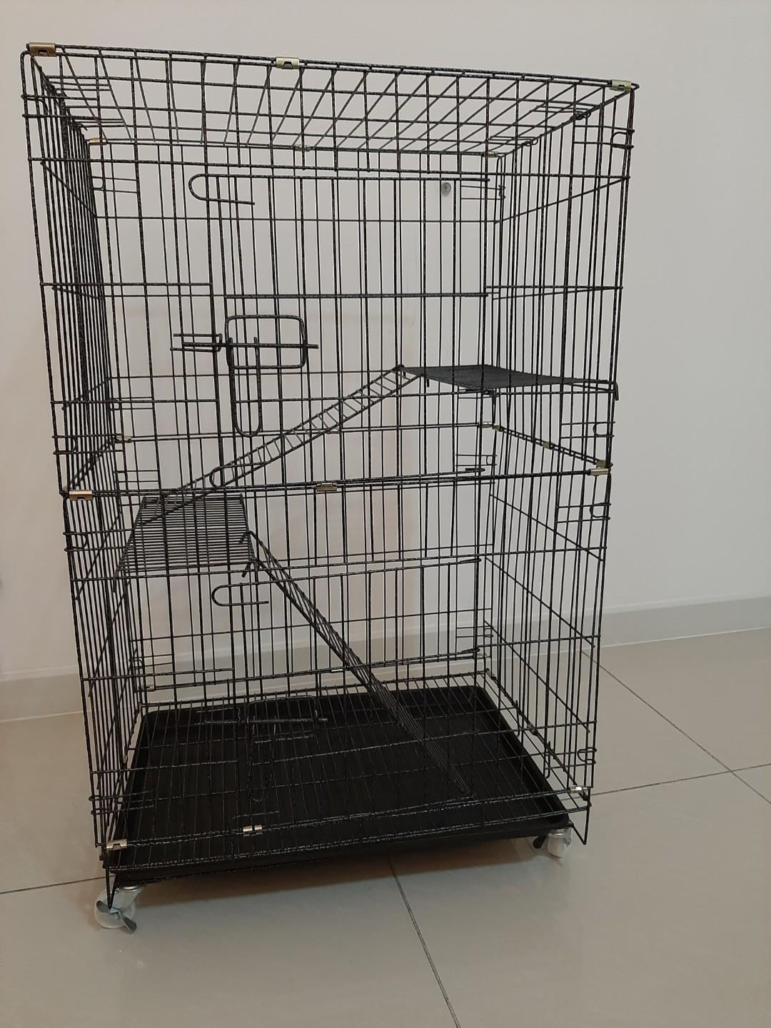 Two tier shop cat cage