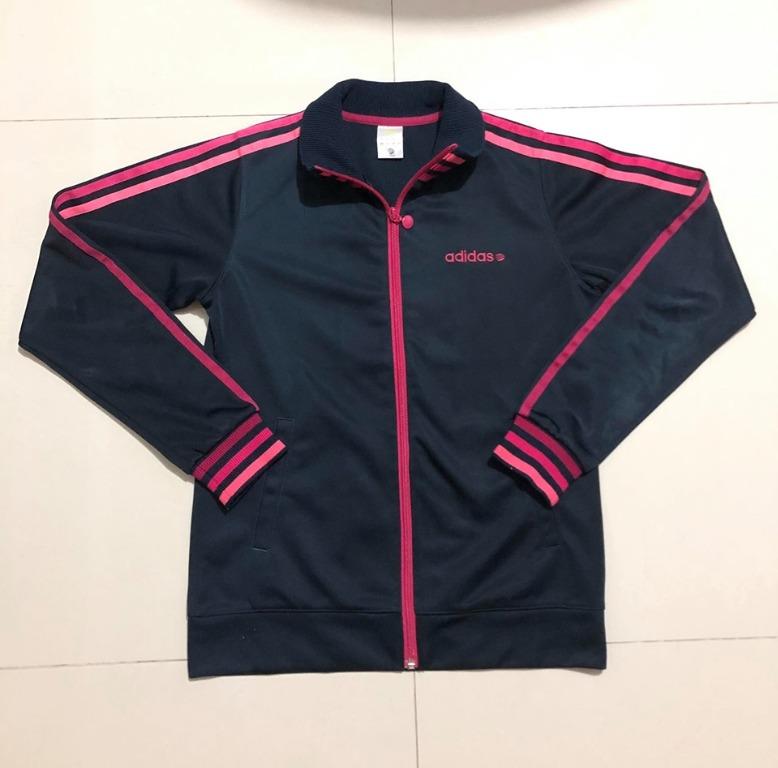 Adidas black pink jacket online